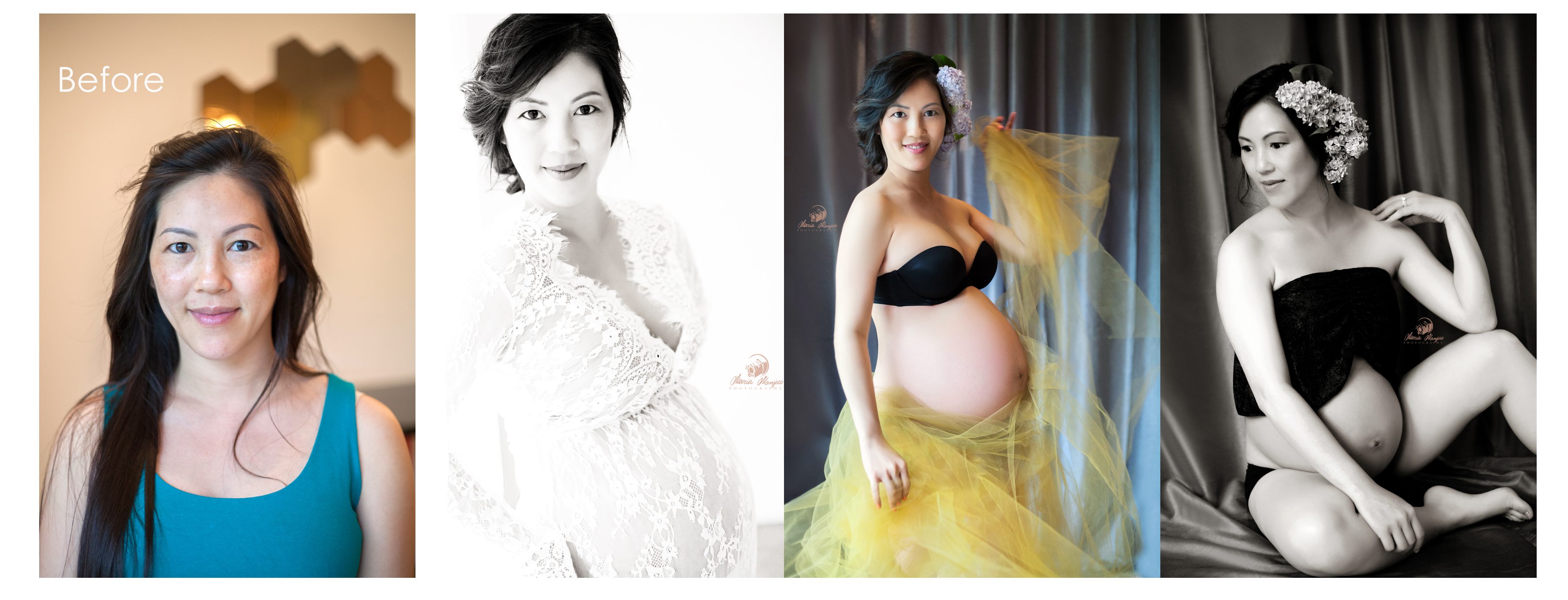 Pregnancy Photography - Before and After